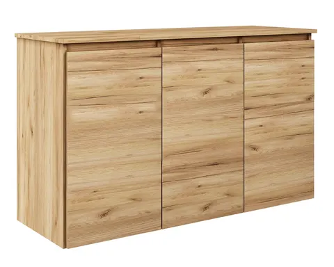 Komoda MEGAN K1 z szafkami 120 cm dąb złoty