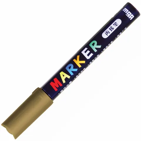 Marker akrylowy M&G 1-2 mm - S120 złoty
