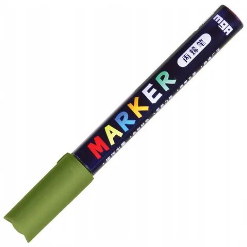 Marker akrylowy M&G 1-2 mm - S511 zielony oliwkowy