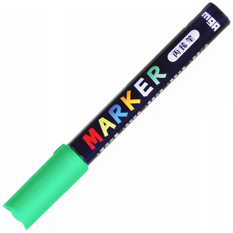 Marker akrylowy M&G 1-2 mm - S050 zielony neon