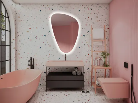 Lustro IMPALA 69 x 96 cm z oświetleniem LED