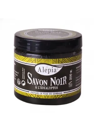 Czarne mydło peelingujące (savon noir) z olejkiem eukaliptusowym 200gr