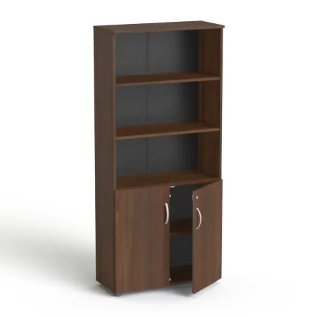Klasyczna szafa biurowa do dokumenty SV-04 M orzech antyczny