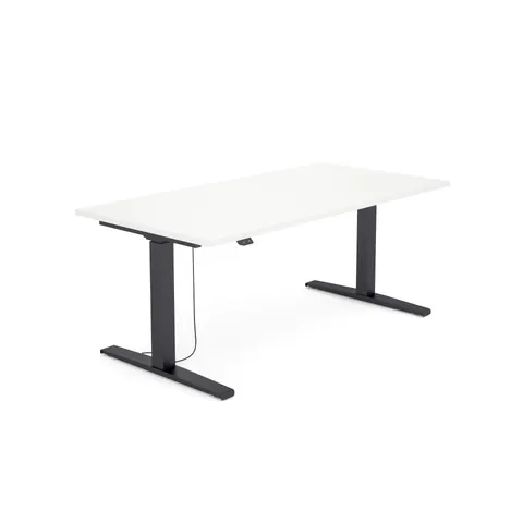 Biurko SV-303 biały na stelażu czanym