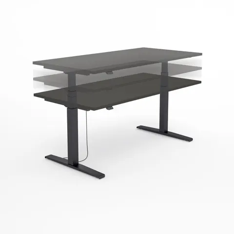 Biurko SV-304 grafit na stelażu czarnym