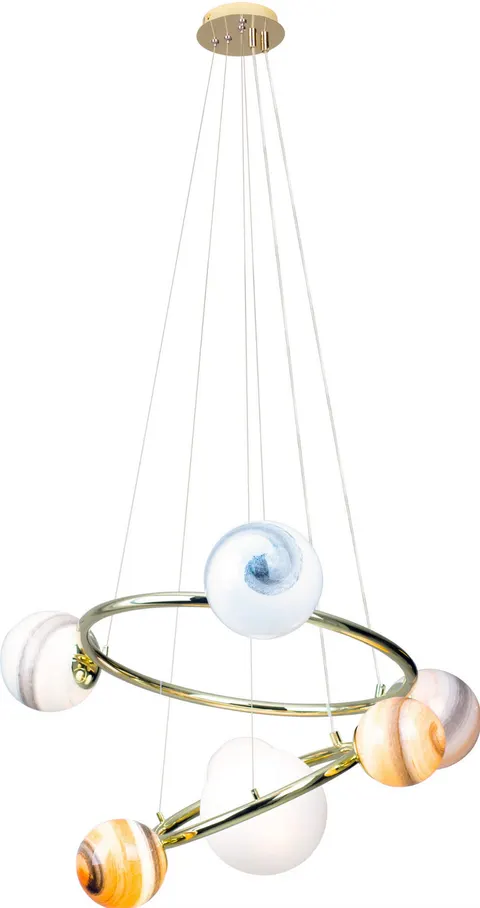 Maxlight Cosmos P0379 Lampa Wisząca Złota