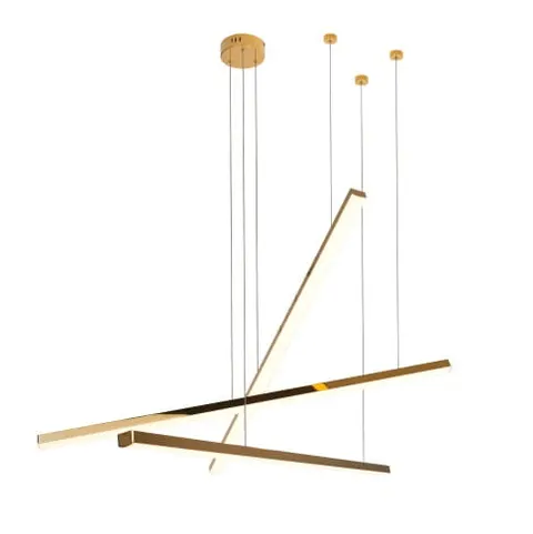 Maxlight Trio 3 P0426D Lampa Wisząca Ściemnialna Złota