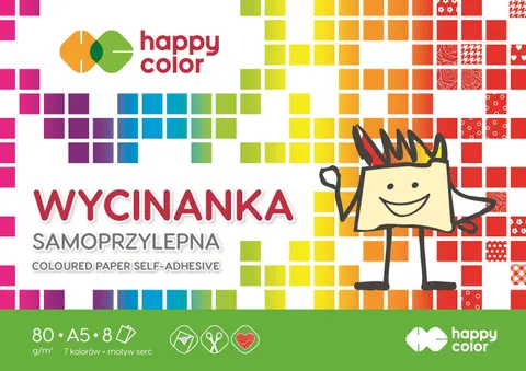 BLOK WYCINANKA SAMOPRZYLEPNA HAPPY COLOR A5/8K