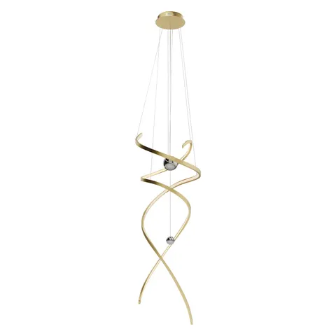 Maxlight Ritz P0483D Lampa Wisząca Złoto Szczotkowane