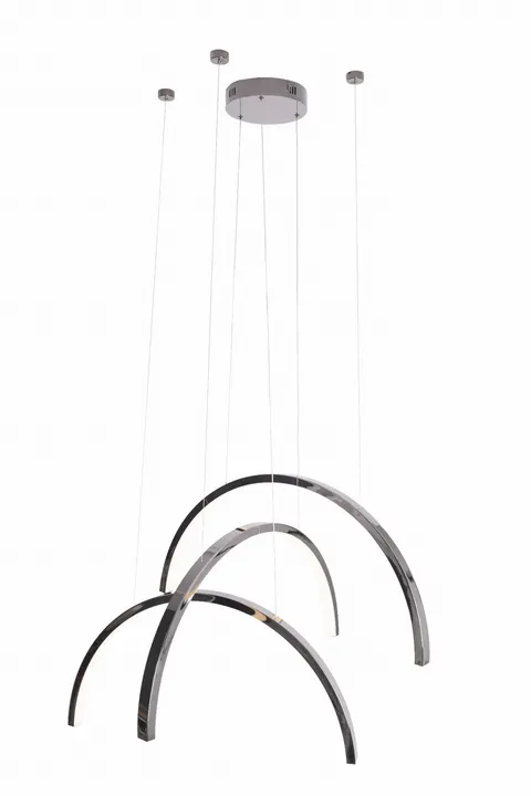 Maxlight P0508 Lampa Wisząca Trio Arc Shiny Black
