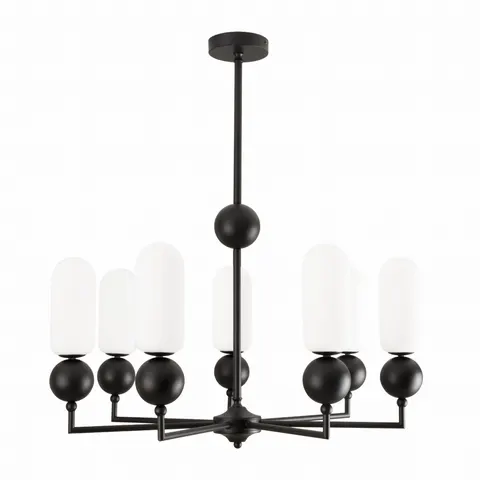 Maxlight P0632 Lampa Wisząca Nova Black 7l
