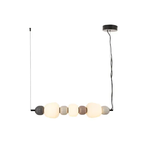 Maxlight P0630 Lampa Wiszaca Modern 28w, Opal + Dark Grey+medium Brown+light Grey