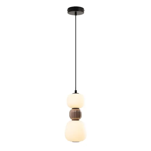 Maxlight P0628 Lampa Wiszaca Modern 13w, Opal + Medium Brown