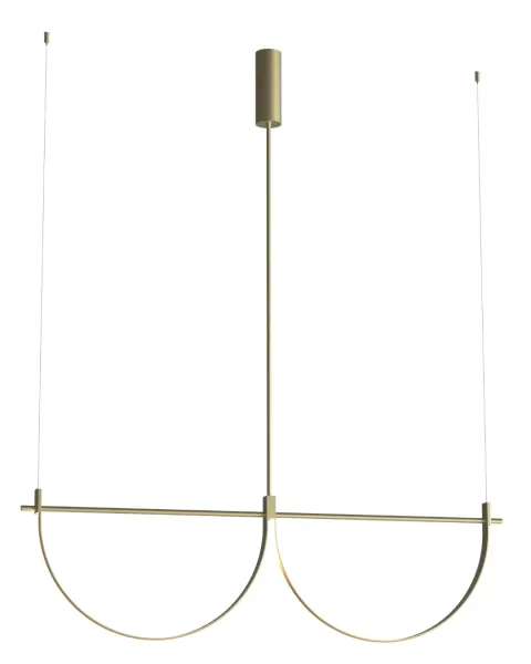 Maxlight P0689 Lampa Wisząca Victoria 40W Złota