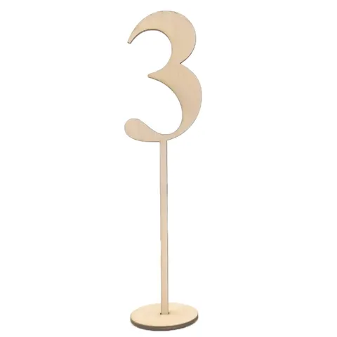 Drewniane Cyfry na stół 32 cm(12 cm cyfra)