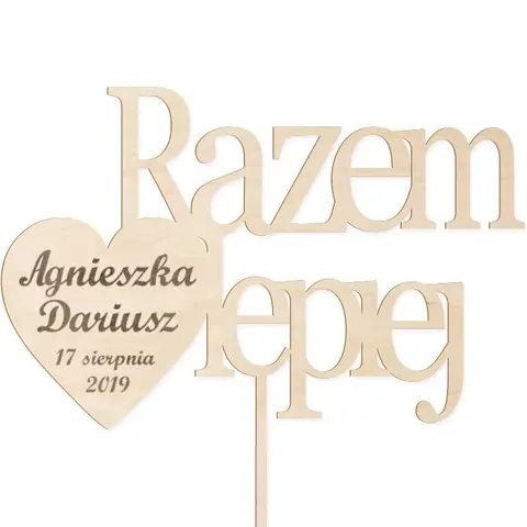 Spersonalizowany topper - razem lepiej