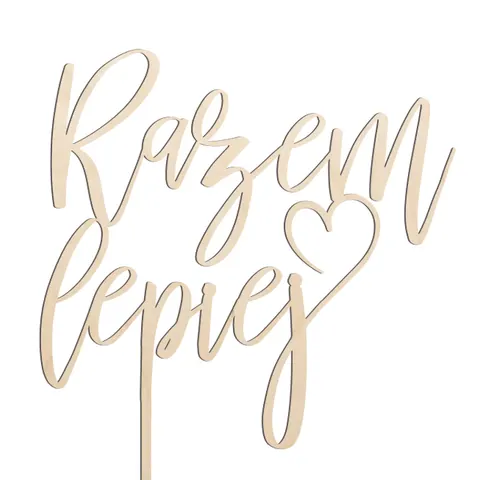 Topper na tort razem lepiej