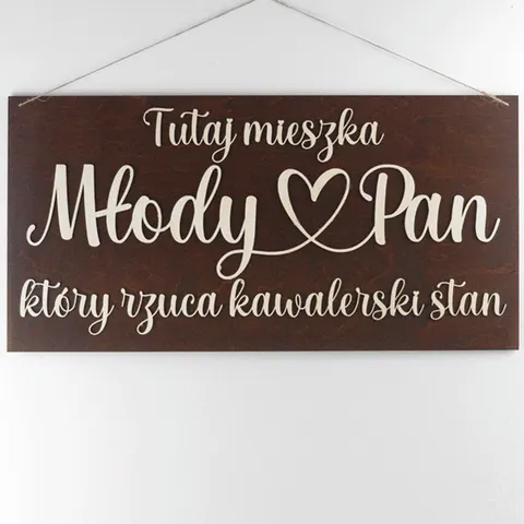Tablica Powitalna na Dom Pana Młodego