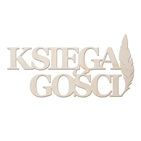 Napis Księga Gości 32 cm - kolor do wyboru