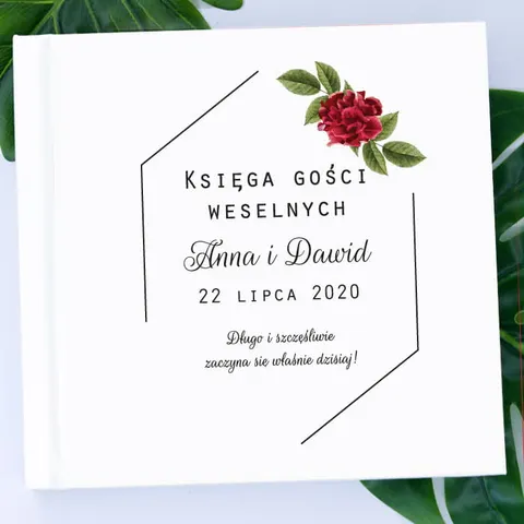 Księga Gości Weselnych - białe lub czarne kartki