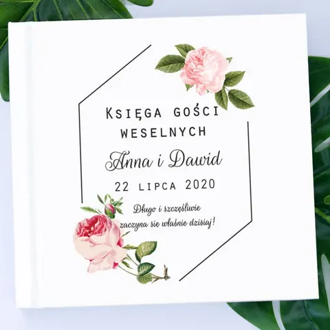 Księga Gości Weselnych - białe lub czarne kartki