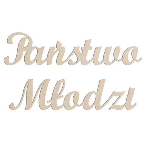 Napis Państwo Młodzi 110 cm x 14,5 cm