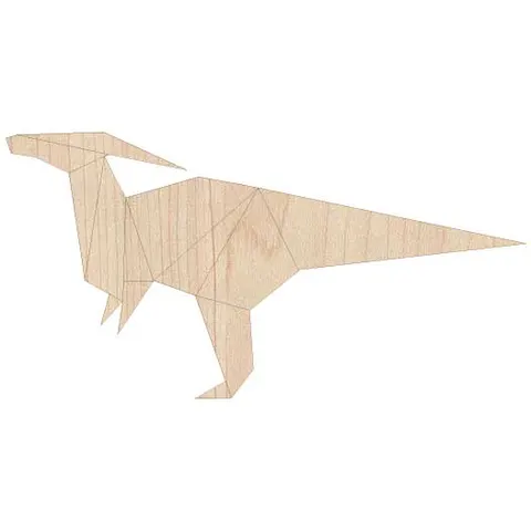 Dinozaur origami - dekoracja na ścianę