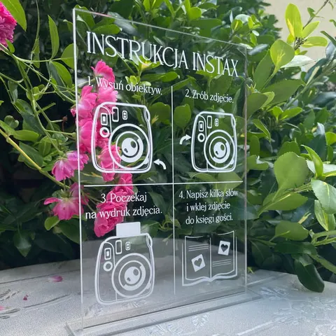 Tabliczka - Instrukcja Instax