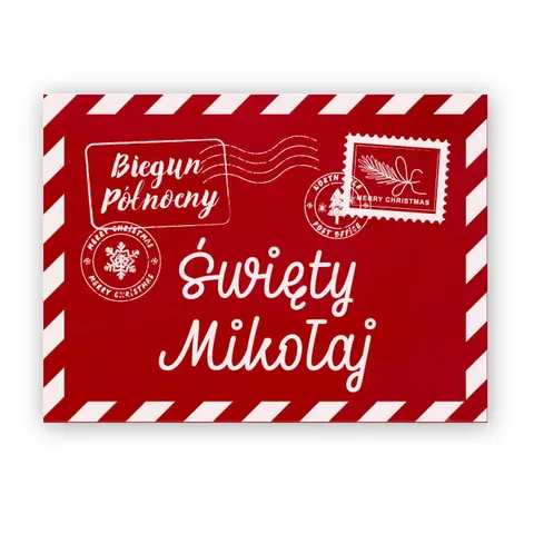List do Świętego Mikołaja - rekwizyty do sesji