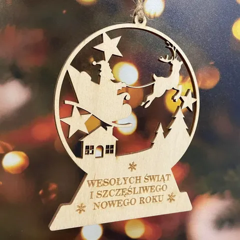 Bombka Kula Wesołych Świąt