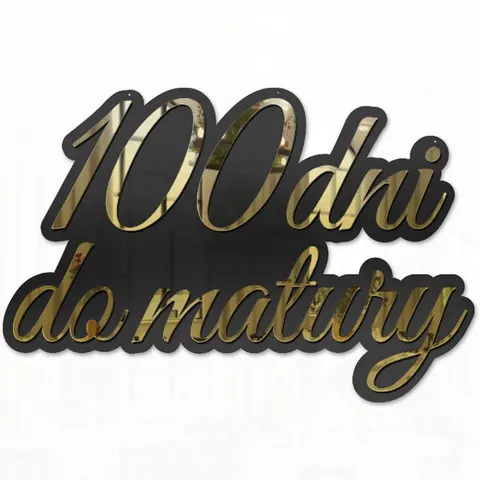 100 dni do matury 90x60 cm- Napis na studniówkę