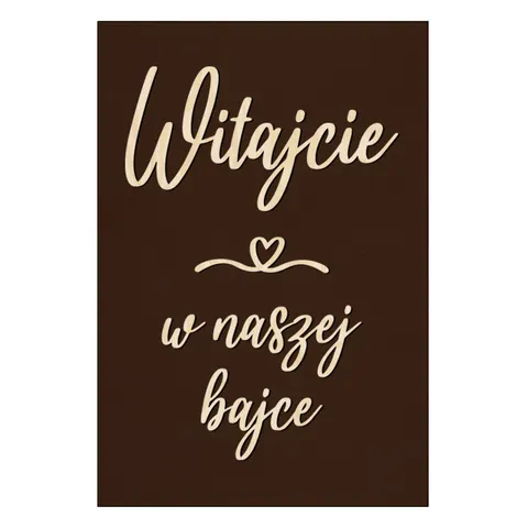 Tablica ze sklejki - Witajcie w naszej bajce