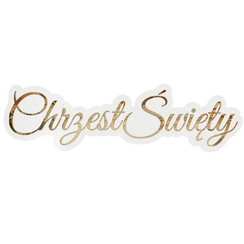 Napis Chrzest Święty 90 cm
