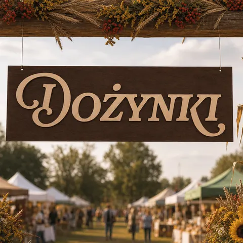 Dożynki 90x30 cm - Tablica ze sklejki