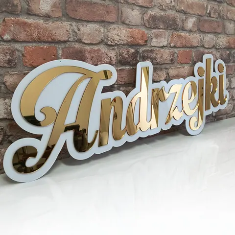 Andrzejki - Napis 90 cm z pleksi