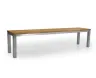Ławka ogrodowa BERLIN teak-stal nierdzewna