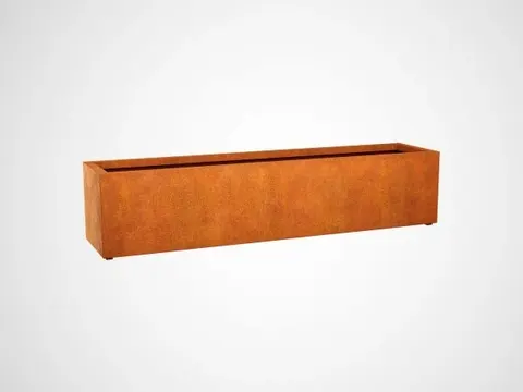 Donica podłużna corten 270 cm Largo 8