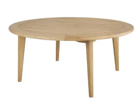 Duży okrągły stół obiadowy teak Lilja fi 165 cm