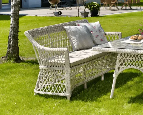 Ażurowa sofa technorattanowa Orleans