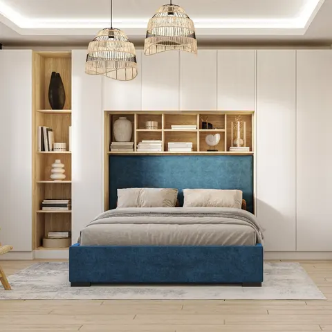 System mebli New Elegance SLEEP VARIA - zabudowa do sypialni (fronty biały mat)