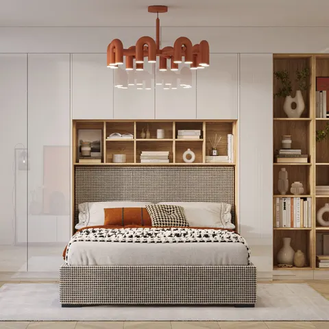 System mebli New Elegance SLEEP VARIA w połysku - zabudowa do sypialni