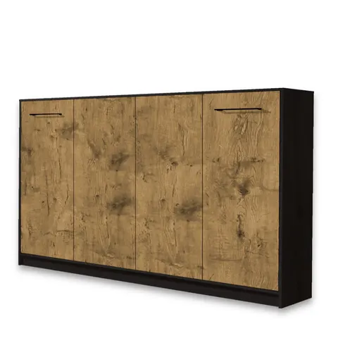 Półkotapczan poziomy New Elegance BASIC 120x200 jednoosobowy w stylu loftowym