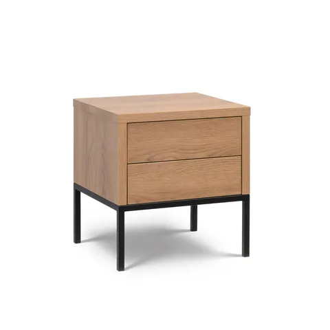 Stolik nocny New Elegance LOFT KARMEL na metalowych nogach