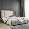 Łóżko tapicerowane New Elegance ORO z pojemnikiem z eleganckimi złotymi wstawkami