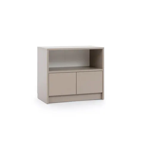 Komoda New Elegance GENIUS 2D szer. 90 cm z szafkami (Congo - kolor szaro-beżowy)