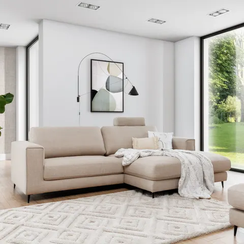 Narożnik Hygge Sofa COCO O2H2/H2O2 (259x165 cm) zagłówek opcjonalnie