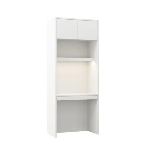 Regał biurko New Elegance GENIUS (biały mat)