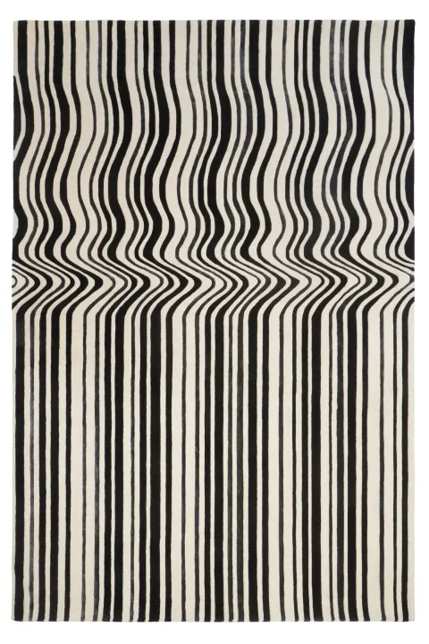 Dywan Carpet Decor DRAFT BLACK 160x230 cm prostokątny