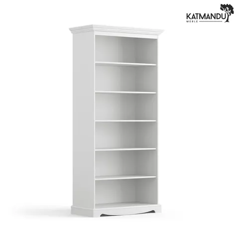 Regał Katmandu BELLUNO ELEGANTE biały – regał drewniany, 5 półek
