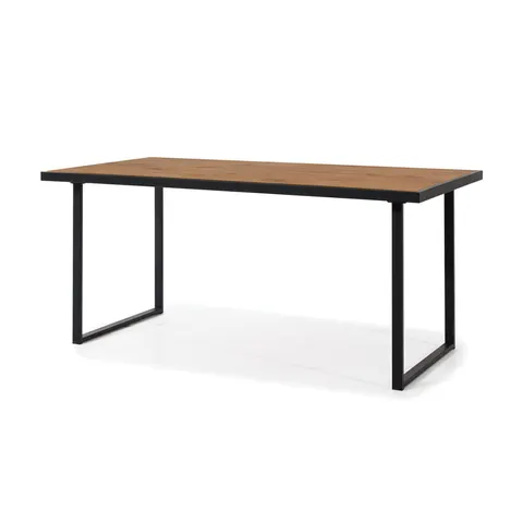 Stół New Elegance LOFT duży, szeroki na 170 cm, z grubym blatem, na metalowym stelażu